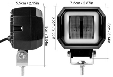 ГАЛОГЕННЫЕ ДНЕВНЫЕ СВЕТОДИОДНЫЕ КОЛЬЦА БЛИЖНЕГО СВЕТА 6D ПЕРЕКЛЮЧАТЕЛЬ