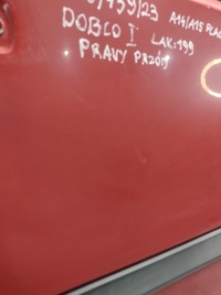 фото thumb №10, Дверь правый перед fiat doblo i przedlift k:199