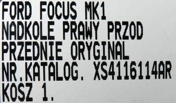 фото thumb №9, Підкрилок правий перед передні focus mk1 xs4116114ar
