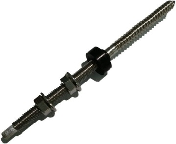 ВИНТ С ДВОЙНОЙ РЕЗЬБОЙ M10x300 НЕРЖАВЕЮЩАЯ НЕРЖАВЕЮЩАЯ A2 с EPDM