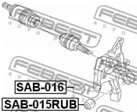 фото thumb №3, Febest sab-015rub підшипниковий вузол, важіль