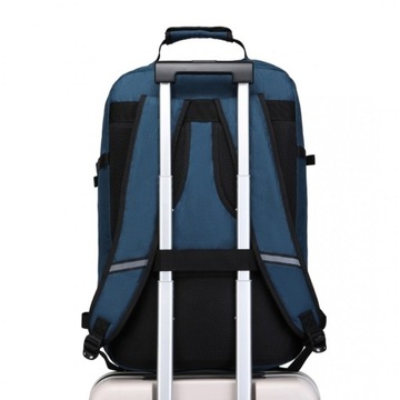 Niebieski Plecak do Samolotu Ryanair 55x40x20 Podręczny 10KG Expander 3.0