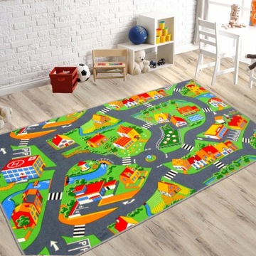 КОВЕР ДЕТСКИЙ 300х350 КОВРИК ДОРОЖНЫЙ STREETS KIDS