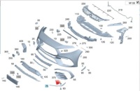 Купить Молдинг накладка-спойлер бампера mercedes a klasa w177 левая перед amg, фото thumb