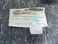 фото thumb №7, Обшивка багажника правий задня tt 8j cabrio 8j7863880