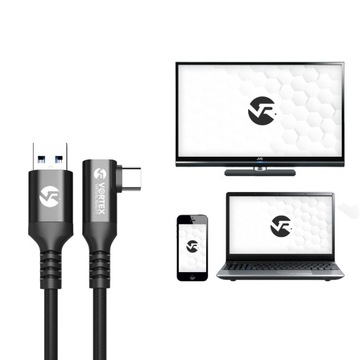Кабель VortexVR USB-A — USB-C длиной 5 м для Meta Quest Link | Квест 3, Квест 2