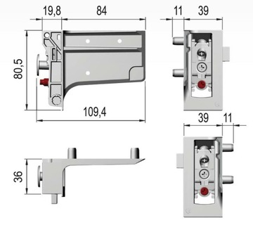 LIBRA H7 скрытая мебельная подвеска для шкафов, 2 шт.