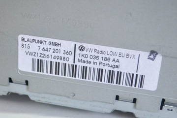 фото thumb №8, Радіо bez навігації vw passat варіант b6 3c5 1k0035186aa 1.4l бензин