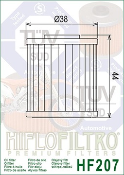 МАСЛЯНЫЙ ФИЛЬТР KAWASAKI KXF 250 06-20 HF207 HIFLO