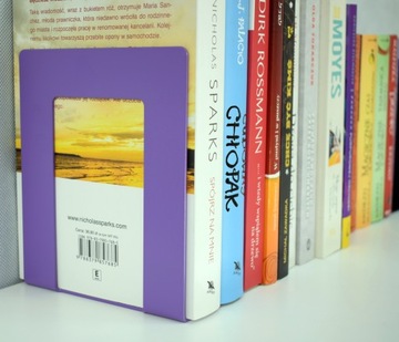 Металлическая подставка для книг на окне, фиолетовая