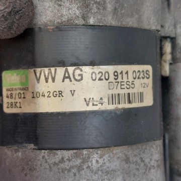 фото thumb №7, Volkswagen vw golf 4 iv 1,4 стартер valeo 020911023s
