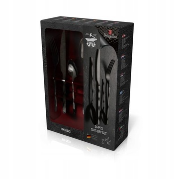 Столовые приборы Berlinger Haus Shiny Black, 24 предмета BH 2622