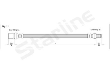 фото thumb №2, Starline шланг гальмівний elast alfa romeo 146 s