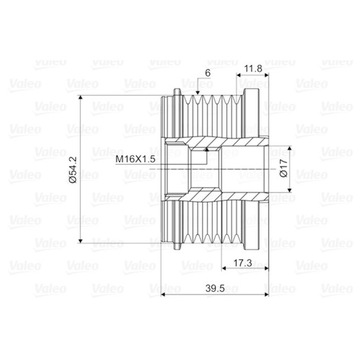 фото thumb №12, Valeo 588062 генератор - зчеплення jednokierunkowe