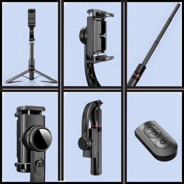 ДЕРЖАТЕЛЬ ДЛЯ ТЕЛЕФОНА SELFIESTICK GIMBAL АВТОМАТИЧЕСКАЯ СТАБИЛИЗАЦИЯ 360 БЕЛЫЙ