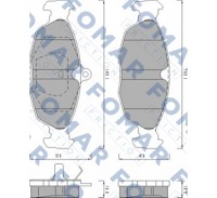 Купити Fomar гальмівні колодки гальмівні opel astra/ corsa, фото thumb