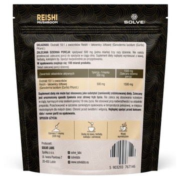 Reishi Lakownica żółtawa 50G Ekstrakt 10:1