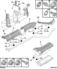 фото thumb №11, Защита тепловая катализатора c3 307 1.6hdi 1723ey
