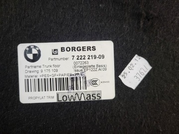 фото thumb №10, Bmw x3 f25 пол багажника бардачок отсеки пенополистирол ванна