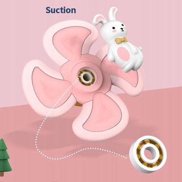 3 Przyssawka Bączek Zabawka, Spinner Palca