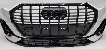 фото thumb №8, Бампер переднє перед 4xpdc решітка радіатора чорний audi q3 83a s-line білий ls9r 18-