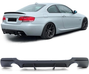 фото thumb №15, Дифузор задній бампера для  bmw e92 e93 m набір 2007-2013 чорний 335 вигляд
