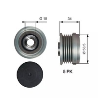 фото thumb №2, Oap7202/gat колесо ременное генератора chevrolet