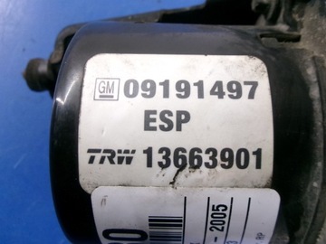 фото thumb №6, Opel signum насос abs 09191497 trw 13663901 блок управления