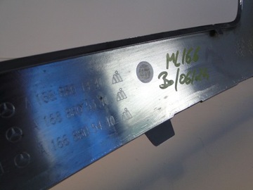 фото thumb №11, Mercedes ml w166 166 планка накладка хром na бампер переднє звичайний