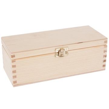 Деревянный контейнер BOX 22х9см декупаж ЗАМОК