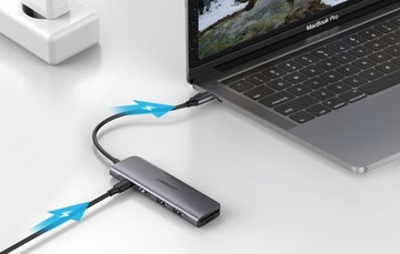 Док-станция UGREEN 100 Вт HUB USB-C HDMI SD