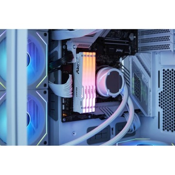 KINGSTON DDR5 32 ГБ 6400 МТ/с CL32 DIMM FURY Beast White RGB XMP