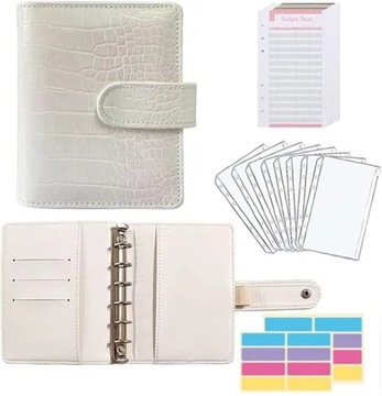 Маленький кошелек-планировщик с застежкой-молнией A7 Budget Binder