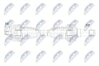 Купити Nty привідний вал bmw x3 xdrive30i 17-/tylna, права, 8atm/, фото thumb
