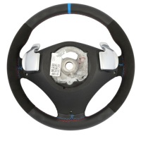 фото thumb №13, Bmw x5 e70 lci x6 e71 кермо sport нова чорна шкіра алькантара пелюстки