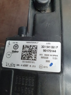 фото thumb №16, Лампа перед левый полный led matrix vw passat b8 рестайлинг