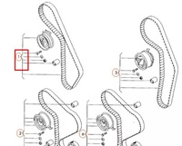 фото thumb №12, Набір ремінь розподільного валу audi a4 b6, ролик натягувача насоса wody 06b198119a oem