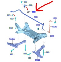 фото thumb №1, Втулка тяга стабилизатора перед transit custom