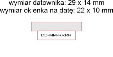 ШТАМП ДАТЫ COLOP S160 25 x 5 мм ISO ДАТА