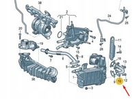 фото thumb №10, Vw transporter t6 egr tube труба 04l131521bf