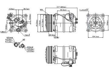 фото thumb №11, Компрессор кондиционера volvo zexel dks-15ch