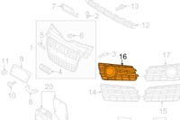 фото thumb №9, Audi a7 4ga s бампер передній права решітка протитуманна 4g8807682e9b9