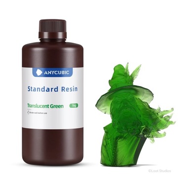 Смола Anycubic Standard Translucent Green 1кг 1л