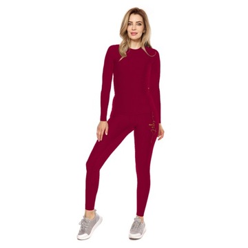 Элитные зимние леггинсы бордовые XS Eqst