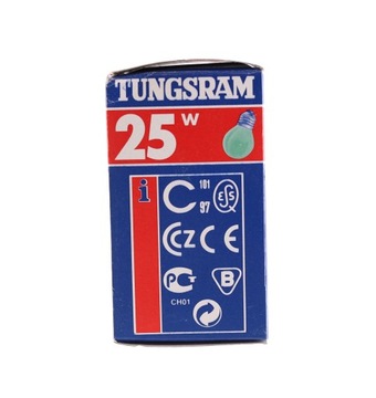 TUNGSRAM 25W 240V ЗЕЛЕНАЯ ЛАМПА E27