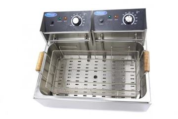 Frytkownica Elektryczna Olejowa 15L do 3kg Frytek 2 x 2500W Maxima 09365210