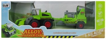 ZESTAW TRAKTOR KOMBAJN PRZYCZEPA Z MASZYNĄ