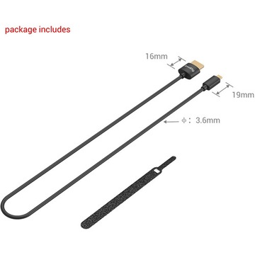 SmallRig 3043 HDMI-кабель Ultra Slim, 4K, длина 55 см