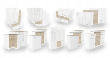 Комплект кухонной мебели Nice Corner Oak Craft UA