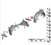 фото thumb №7, Bmw x5 f15 f85 m задний левый крыло подкрылок 51487290669 oem